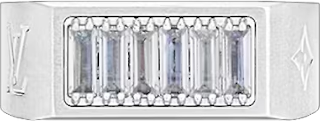 (W) Anillo Metálico Plata Diseño Logo LOUIS VUITTON M0983M Order (W) Anillo Metálico Plata Diseño Logo LOUIS VUITTON M0983M