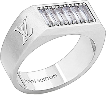 (W) Anillo Metálico Plata Diseño Logo LOUIS VUITTON M0983M Lookbook (W) Anillo Metálico Plata Diseño Logo LOUIS VUITTON M0983M