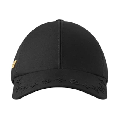 (Women) Louis Vuitton Logo Embroidered Cotton Cap Black M7293L