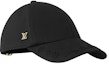 Shop (W) 루이 비통 로고 자수 코튼 캡 블랙 M7293L