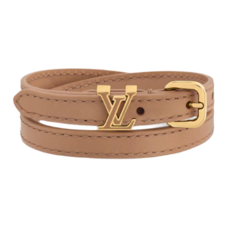 (Women) LOUIS VUITTON Logo Enamel Bracelet for Women Brown M8968Z