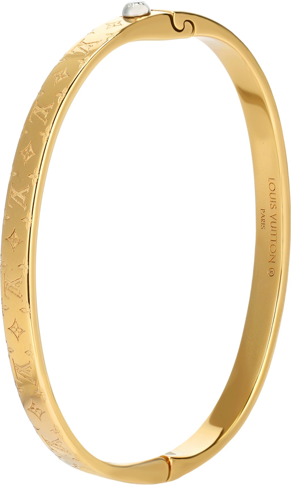 women-louis-vuitton-logo-engraved-metal-bracelet-gold-m1029-m