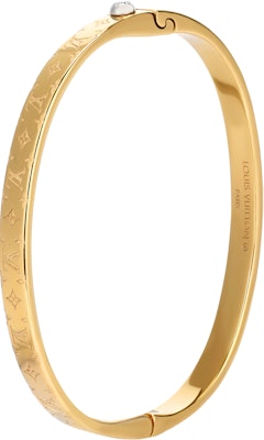 (W) 路易威登 金色金屬刻紋標誌手鍊 M1029M Buy (W) 路易威登 金色金屬刻紋標誌手鍊 M1029M