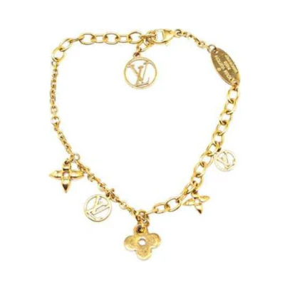 (Women) LOUIS VUITTON Logo Gold-Plated Bracelet for Women - Gold OQXYTJZCV3972VYR