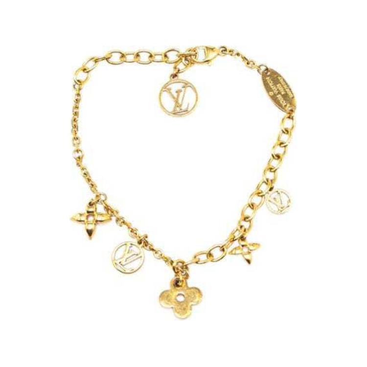 Order (Women) LOUIS VUITTON Logo Gold-Plated Bracelet for Women - Gold OQXYTJZCV3972VYR