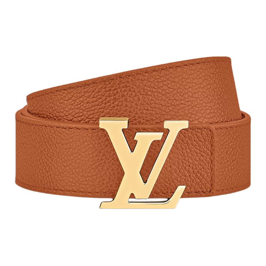 (Women) Louis Vuitton Logo Leather Belt Brown  3CM Width. M0558V 圖 3