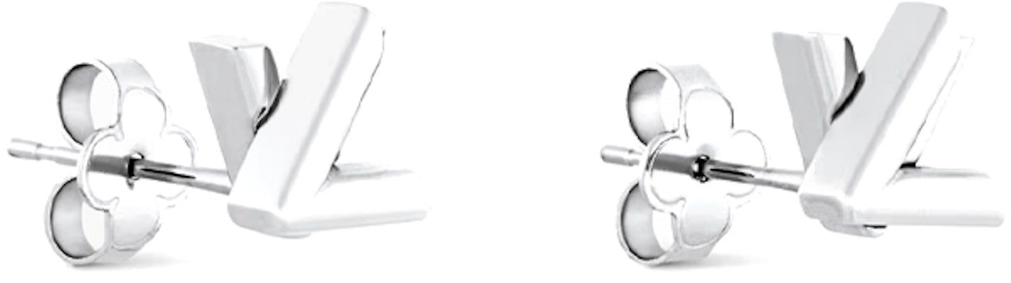 (W) 路易威登女士金屬銀色標誌耳環 M01870 Lookbook (W) 路易威登女士金屬銀色標誌耳環 M01870