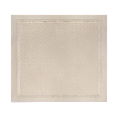 (Women) LOUIS VUITTON Logo Pattern Printed Silk Scarf Women’s Brown. M77628