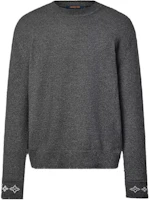 (Women) LOUIS VUITTON Logo Print Cashmere Pullover Sweater Women’s Dark Gray 1AGJWC (Women) LOUIS VUITTON Logo Print Cashmere Pullover Sweater Women’s Dark Gray 1AGJWC