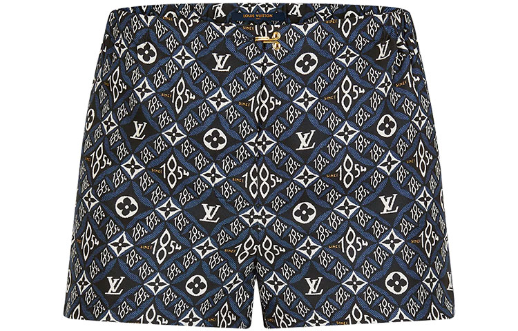 (Women) LOUIS VUITTON Logo Print Casual Straight Shorts Multicolor 1A8LJR 圖 2
