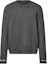 Order (Women) LOUIS VUITTON Logo Print Crew Neck Cashmere Sweater Women’s Dark Gray. 1AGJW9