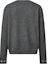 Lookbook (Women) LOUIS VUITTON Logo Print Crew Neck Cashmere Sweater Women’s Dark Gray. 1AGJW9