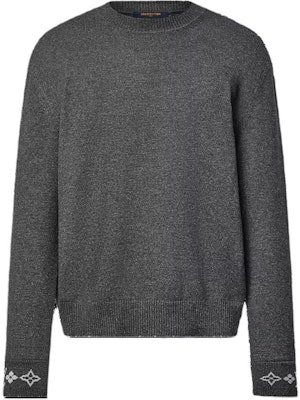 (Women) LOUIS VUITTON Logo Print Crewneck Cashmere Sweater Dark Gray 1AGJWE Order (Women) LOUIS VUITTON Logo Print Crewneck Cashmere Sweater Dark Gray 1AGJWE