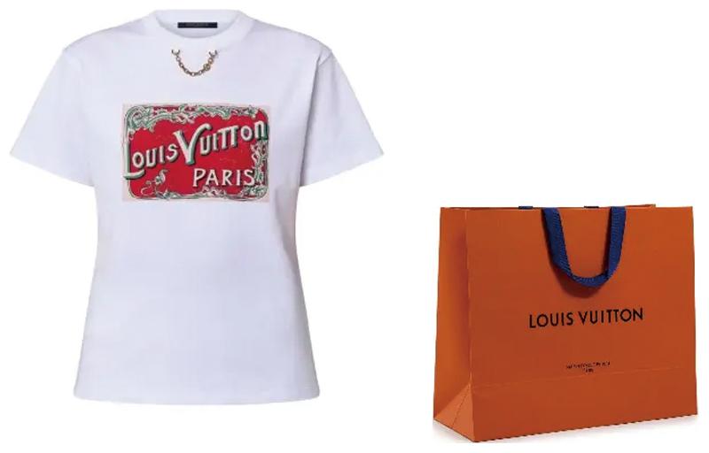 (Women) Louis Vuitton Logo Print Crewneck Short Sleeve T-Shirt White FW24 1AFN05 圖 3