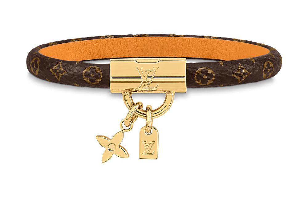 (Women) Louis Vuitton Logo Print Fashion Bracelet for Women Brown M8074F