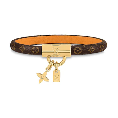 (Women) Louis Vuitton Logo Print Fashion Bracelet for Women Brown M8074F