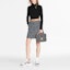 Lookbook (W) 루이비통 로고 프린트 미니 A라인 캐주얼 스커트 여성 블루 1A8MI7
