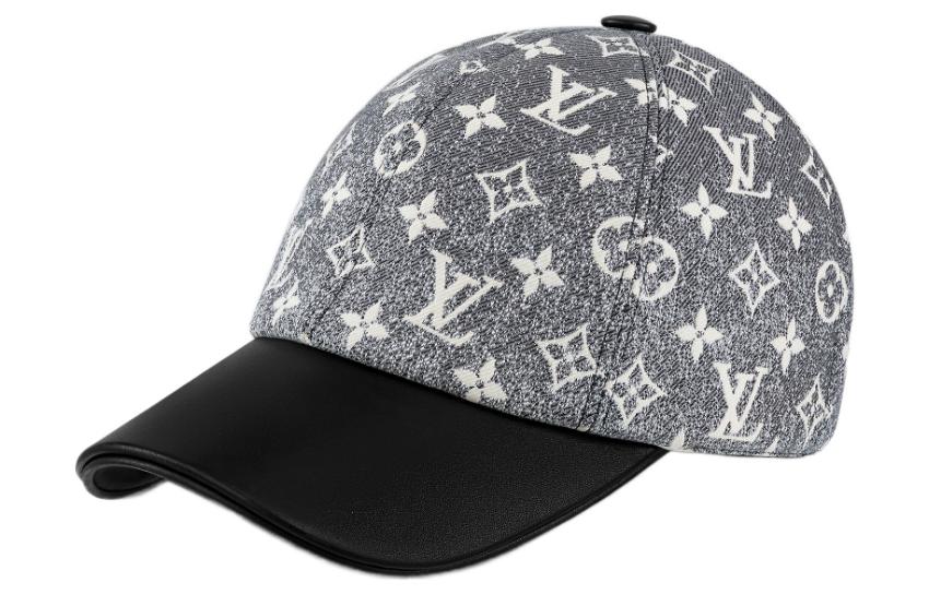 Order (Women) LOUIS VUITTON Logo Printed Cotton Baseball Cap  Black/Grey. M7028M