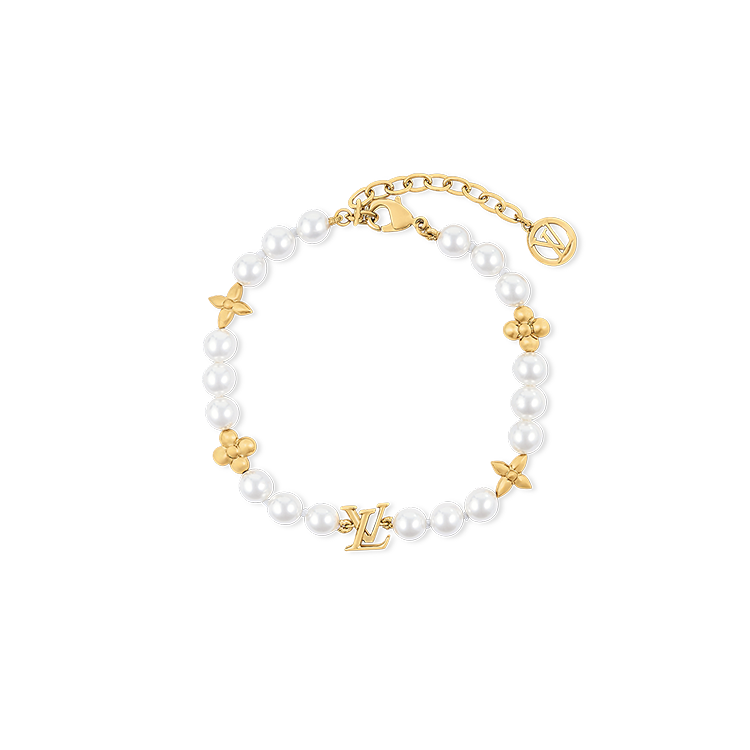 (Women) Louis Vuitton Logo Resin Bracelet  White M1129A 圖 2