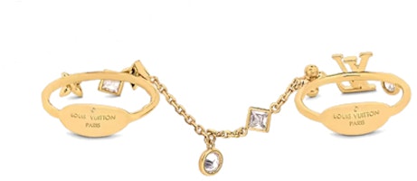 (Women) Louis Vuitton LogoLV Engraved Gold Ring for Women M1089M (Women) Louis Vuitton LogoLV Engraved Gold Ring for Women M1089M