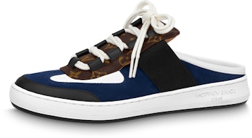 (Women) Louis Vuitton Loose 'Nautical Series Lace-Up Flat Fashion Slide Blue Black Brown' 1ABGZD (Women) Louis Vuitton Loose 'Nautical Series Lace-Up Flat Fashion Slide Blue Black Brown' 1ABGZD