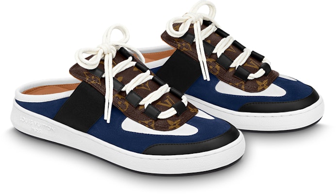 (W) Louis Vuitton Seri Nautical Lace-Up Fashion Slide Biru Hitam Coklat 1ABGZD Order (W) Louis Vuitton Seri Nautical Lace-Up Fashion Slide Biru Hitam Coklat 1ABGZD