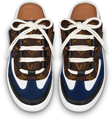 (W) Louis Vuitton Seri Nautical Lace-Up Fashion Slide Biru Hitam Coklat 1ABGZD Shop (W) Louis Vuitton Seri Nautical Lace-Up Fashion Slide Biru Hitam Coklat 1ABGZD