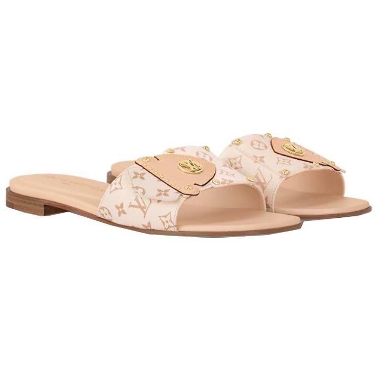 Lookbook (Women) Louis Vuitton Louis Vittuon Slide 'Elegant Beige' 1ACXX5