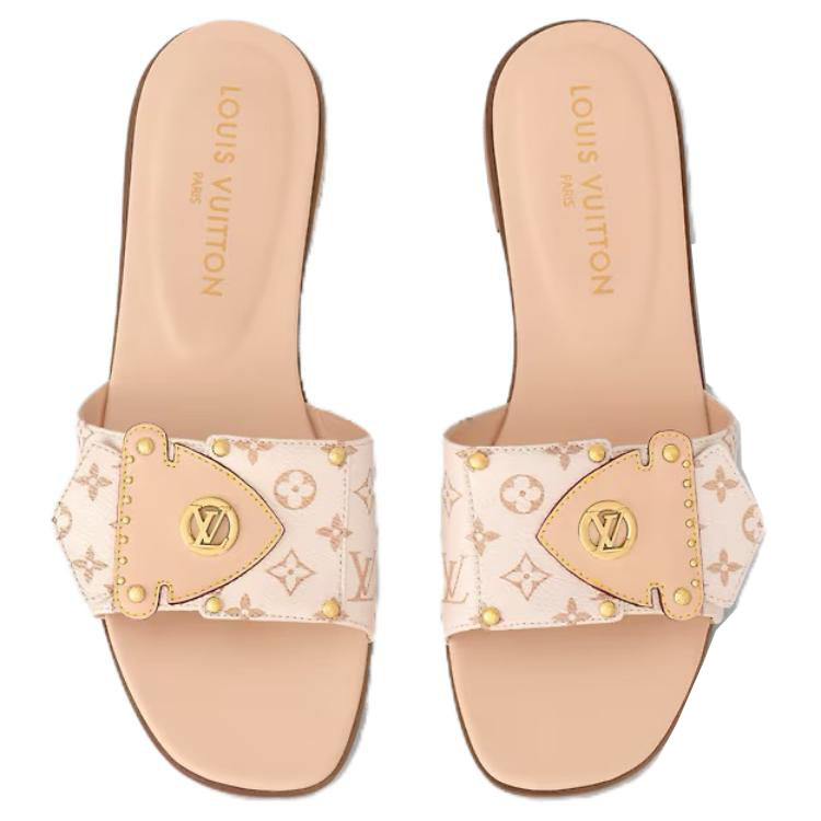 Purchase (Women) Louis Vuitton Louis Vittuon Slide 'Elegant Beige' 1ACXX5