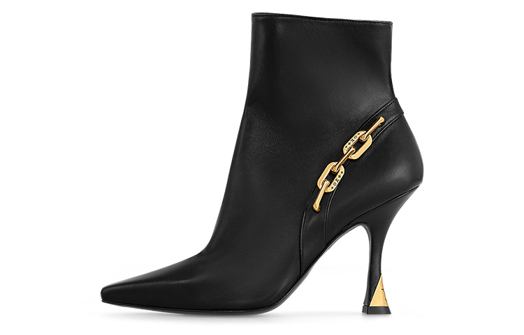 (Women) Louis Vuitton Louis Vittuon Sparkle Pointed Toe Bootie 'Black' 1AC6CA