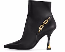 (Women) Louis Vuitton Louis Vittuon Sparkle Pointed Toe Bootie 'Black' 1AC6CA (Women) Louis Vuitton Louis Vittuon Sparkle Pointed Toe Bootie 'Black' 1AC6CA