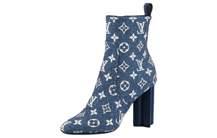 (Women) Louis Vuitton Louis Vuitain Silhouette Ankle Boot 'Blue' 1A9PY0
