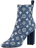 (Women) Louis Vuitton Louis Vuitain Silhouette Ankle Boot 'Blue' 1A9PY0 (Women) Louis Vuitton Louis Vuitain Silhouette Ankle Boot 'Blue' 1A9PY0