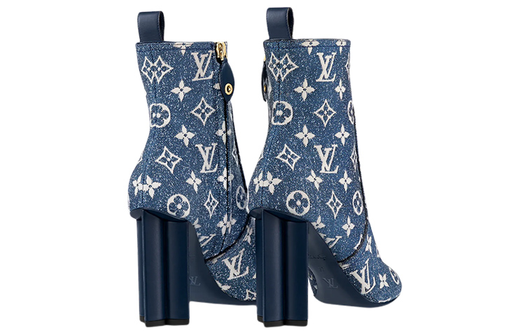Lookbook (Women) Louis Vuitton Louis Vuitain Silhouette Ankle Boot 'Blue' 1A9PY0