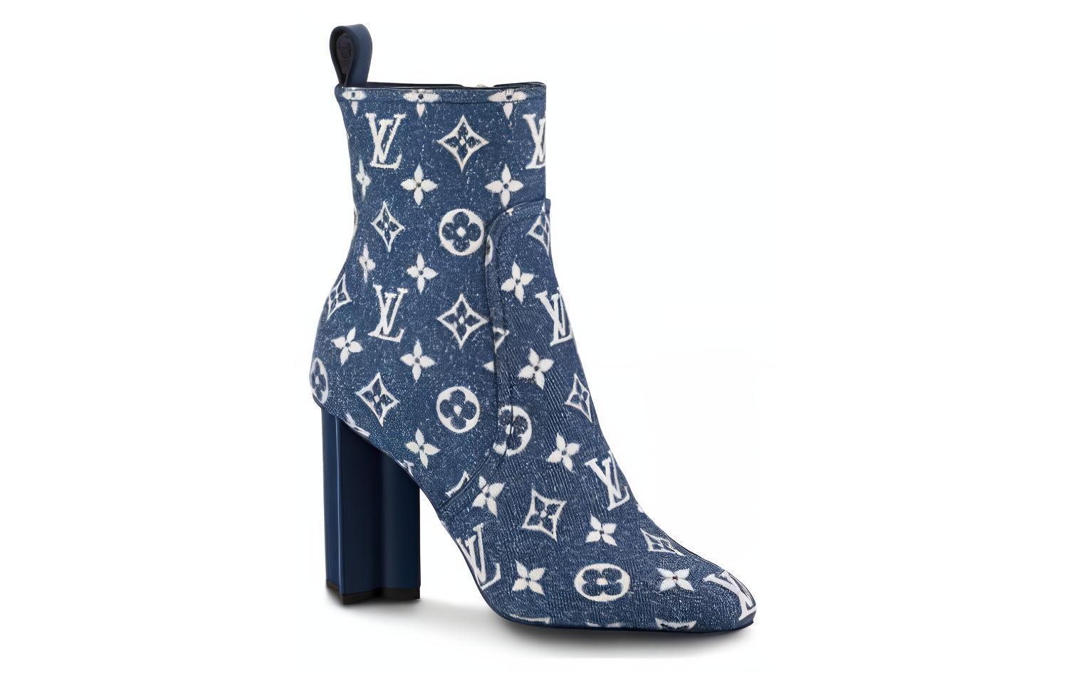 Shop (Women) Louis Vuitton Louis Vuitain Silhouette Ankle Boot 'Blue' 1A9PY0