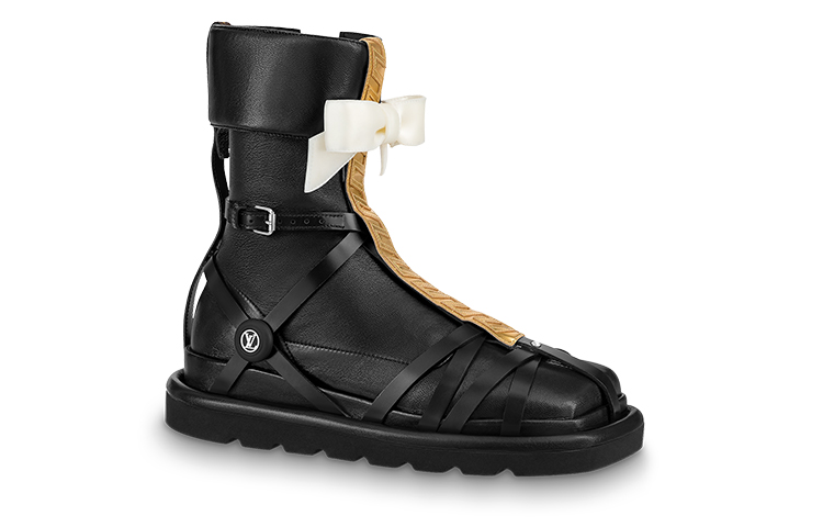 (W) LV Louis Vuitaine Square Pillow Boot 'Black Gold' 圖 2