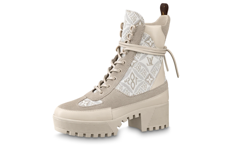 Buy (W) Louis Vuitton Laureate 'Botas Tobilleras con Cordones Marrones' 1AAIWN