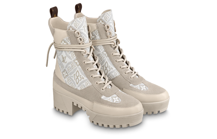 Lookbook (W) Louis Vuitton Laureate 'Botas Tobilleras con Cordones Marrones' 1AAIWN