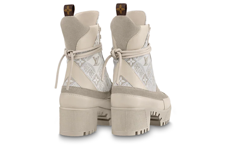 Shop (W) Louis Vuitton Laureate 'Botas Tobilleras con Cordones Marrones' 1AAIWN