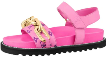 (Women) Louis Vuitton Louis Vuiton Paseo Comfort Sandal 'Pink' 1A90PW (Women) Louis Vuitton Louis Vuiton Paseo Comfort Sandal 'Pink' 1A90PW