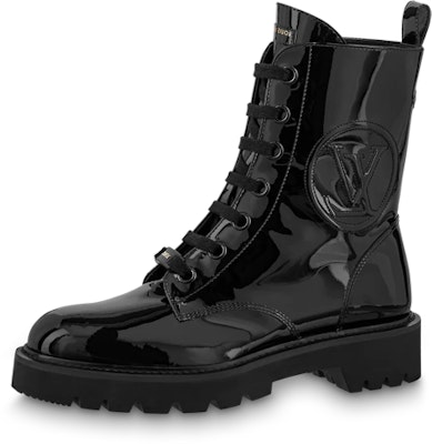 (Women) Louis Vuitton Louis Vuitons Lace-Up Patent Boot 'Black' 1AABCG Buy (Women) Louis Vuitton Louis Vuitons Lace-Up Patent Boot 'Black' 1AABCG