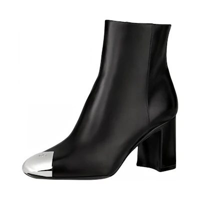 (W) LV Louise Boot 'Black Leather'
