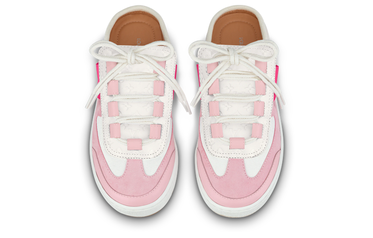 Purchase (W) 루이비통 핑크 화이트 뮬 (Louis Vuitton 핑크 화이트 뮬 is also acceptable, as is 루이비통 핑크/화이트 뮬) 1ABTO8