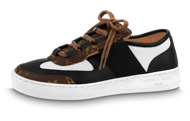 Buy (W) Louis Vuitton Lous Sneakers 'Hitam dengan Hiasan Monogram Coklat' 1AAW04