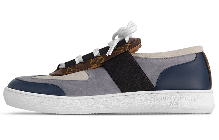Buy (W) Louis Vuitton Zapatillas 'Azul Gris con Monograma Marrón' 1ABUUP