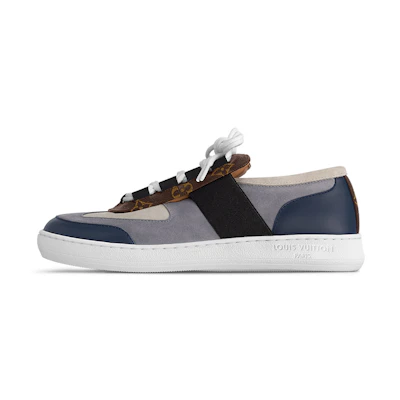 (W) LV Lous Sneakers 'Blue Grey with Brown Monogram'