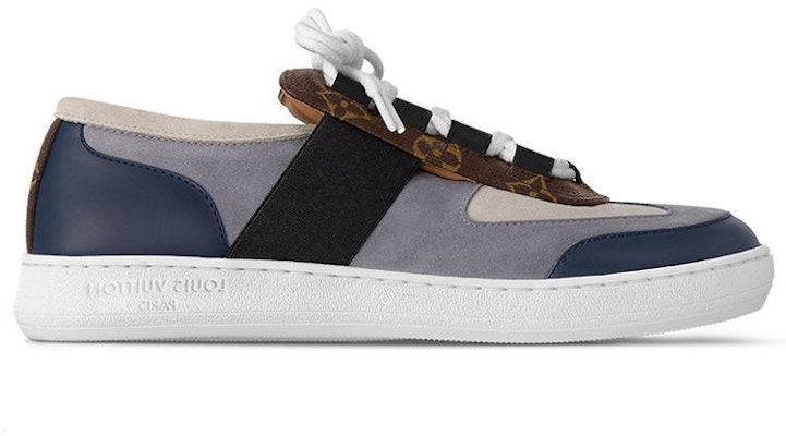 (W) Louis Vuitton Lous Sneakers 'Biru Kelabu dengan Monogram Coklat' 1ABUUP Order (W) Louis Vuitton Lous Sneakers 'Biru Kelabu dengan Monogram Coklat' 1ABUUP