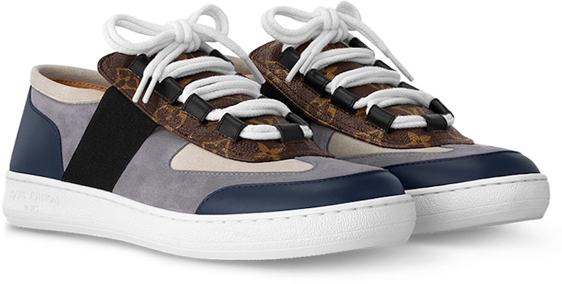 (W) Louis Vuitton Lous Sneakers 'Biru Kelabu dengan Monogram Coklat' 1ABUUP Lookbook (W) Louis Vuitton Lous Sneakers 'Biru Kelabu dengan Monogram Coklat' 1ABUUP