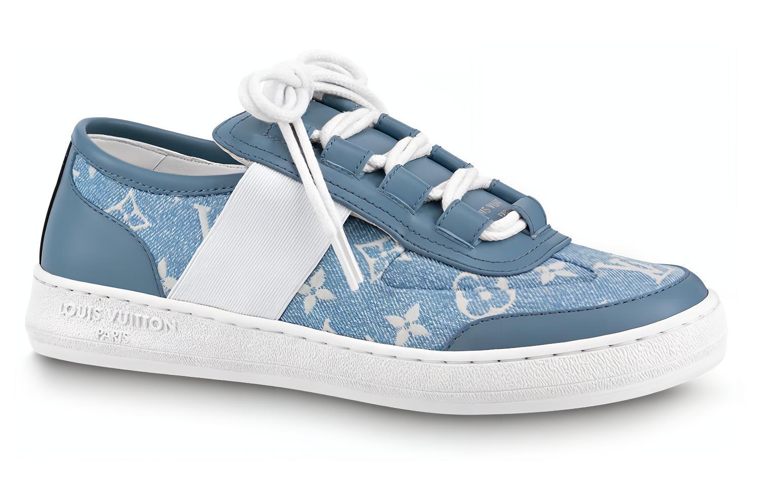 Order (W) Louis Vuitton Lous Sepatu Sneakers 'Denim Monogram' 1AB32H