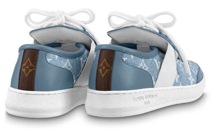 Purchase (W) Louis Vuitton Lous Sepatu Sneakers 'Denim Monogram' 1AB32H